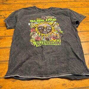 Sublime 40oz To Freedom 30th Anniversary Mineral Wash Graphic Tee Mens Large